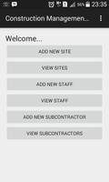 Construction Management App Cartaz