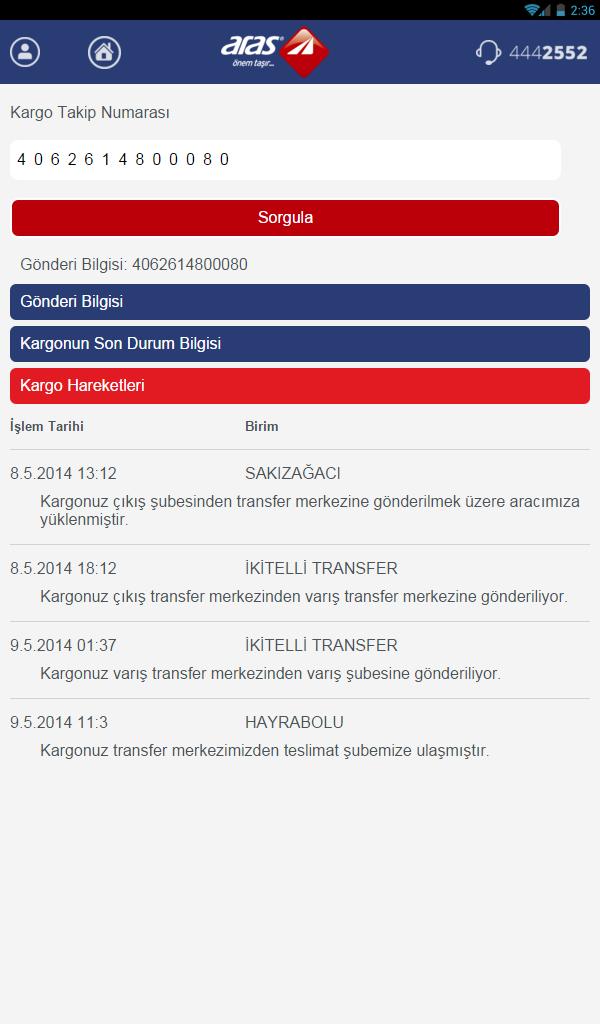 aras kargo mobil uygulama para android apk baixar