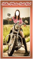 پوستر Bike Photo Suit For Girls