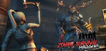 Zombie Survival Mad War: juego de disparos sin