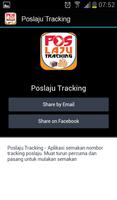 Pos Laju Tracking Number 스크린샷 3