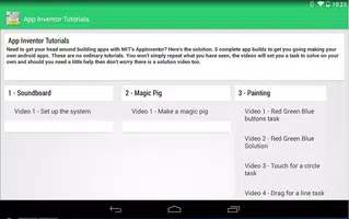 App Inventor 2 Tutorials imagem de tela 1