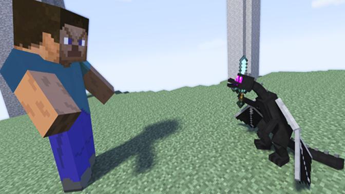 Cute Minecraft Baby Ender Dragon