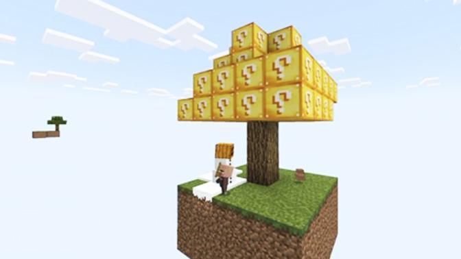 Lucky Skyblock  Minecraft PE Maps