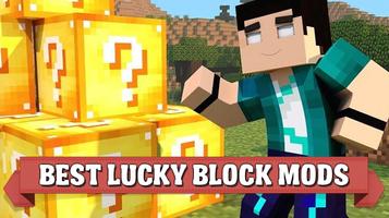 Lucky Block mod for Minecraft poster