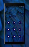 Blue Feather Abstract theme art design ภาพหน้าจอ 1