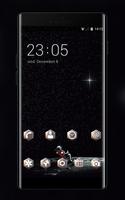 twinkle star universe interstellar dark theme Affiche