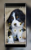 cute puppy pet lock theme emotion life pets plakat