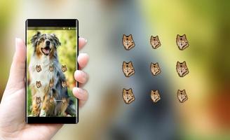 Cute puppy pet lock theme captura de pantalla 2