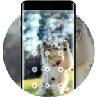 funny puppy lock theme icône