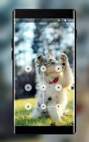 funny puppy lock theme पोस्टर