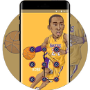 Drawings theme for NBA - Kobe Lakers APK