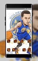 Hand drawing theme for NBA - Curry Affiche