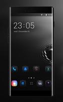 Theme for black drip raindrop wallpaper Affiche