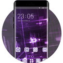 Theme for technology purple space wallpaper APK