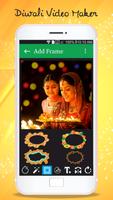 Diwali Photo Video Maker imagem de tela 1