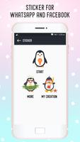 Stickers For WhatsApp & Facebook - emoji emotions Affiche