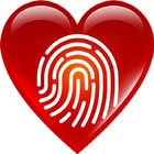 Fingerprint Love Test Scanner-icoon