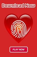 Fingerprint Love Test Scanner Affiche