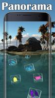 (VR Panoramic)3D Tropical Island Theme الملصق