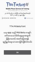 TTA Mi Beta Myanmar Font постер