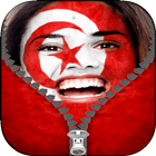 Tunisia Zipper Verrouillage icône