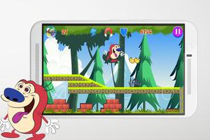 ren and dog Sttimpy jungle Run screenshot 3