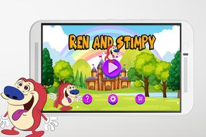 ren and dog Sttimpy jungle Run Ekran Görüntüsü 1