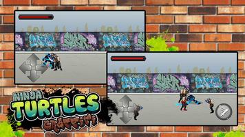 Poster Turtles Ninja Graffiti Fight