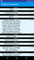 TurkSat TV Frequencies capture d'écran 3