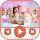 Birthday HD Video Maker With Music आइकन