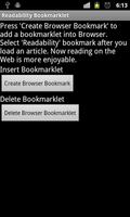 Readability Bookmarklet ポスター