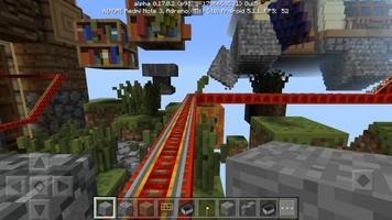 Rollercoaster map.Minecraft PE ポスター