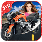 Racing Bike Photo Frame أيقونة