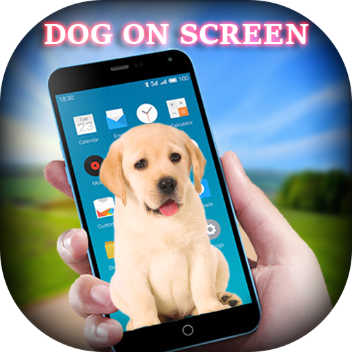 Dog on Screen - Dog in Phone Funny Joke