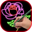 Learn How to Draw Glow Flower - Glow Flower Draw