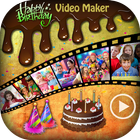 Kids Birthday Video Maker - Music Slideshow Maker icône