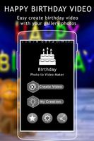 Birthday Video Maker Affiche