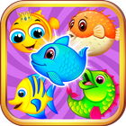 SEA ANIMAL MATCH 3 PUZZLE GAME आइकन