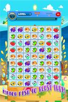 SEA ANIMAL MATCH 3 PUZZLE GAME स्क्रीनशॉट 3