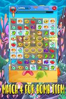 SEA ANIMAL MATCH 3 PUZZLE GAME स्क्रीनशॉट 2