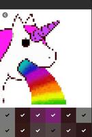 UNICORN - Color by Number Pixel Art Game Affiche