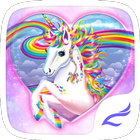 Thème Unicorn Rainbow Pink icône