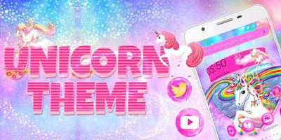 Unicorn Rainbow Pink Theme скриншот 3