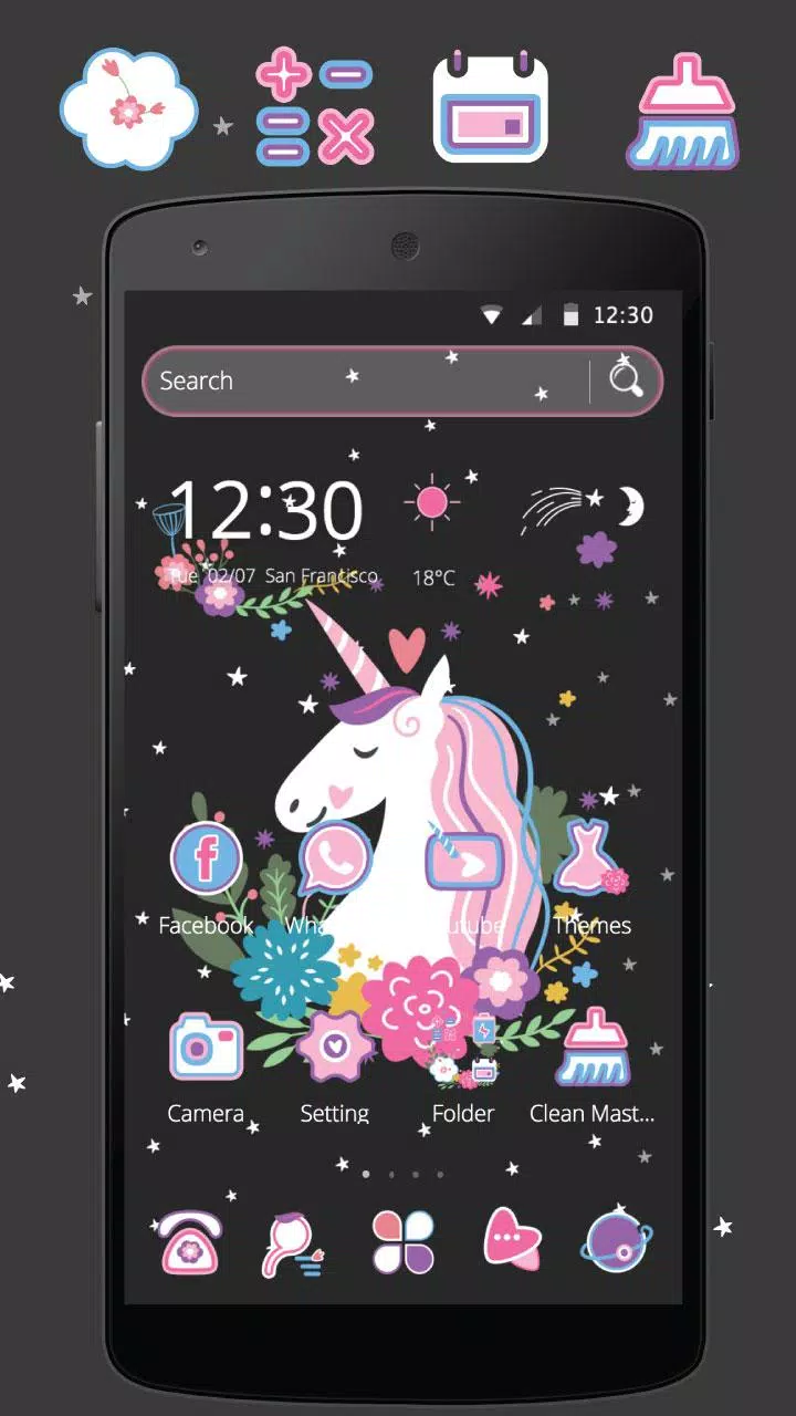 Unicorn Cartoon Theme APK for Android Download
