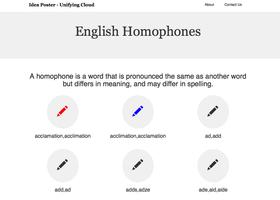 English Homophones -Ideaposter screenshot 1