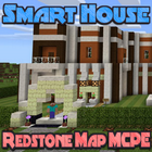 Map MCPE Redstone Smart House Zeichen