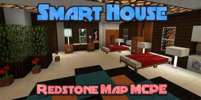 Map MCPE Redstone Smart House Affiche