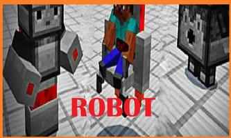 Redstone Robots Addon For MCPE poster