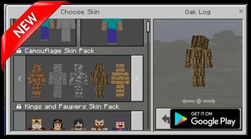 Camouflage spy skins mcpe plakat